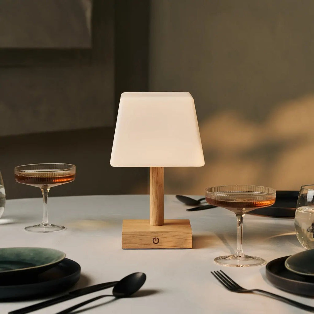 Tommy cordless lamp styled in minimalist interior