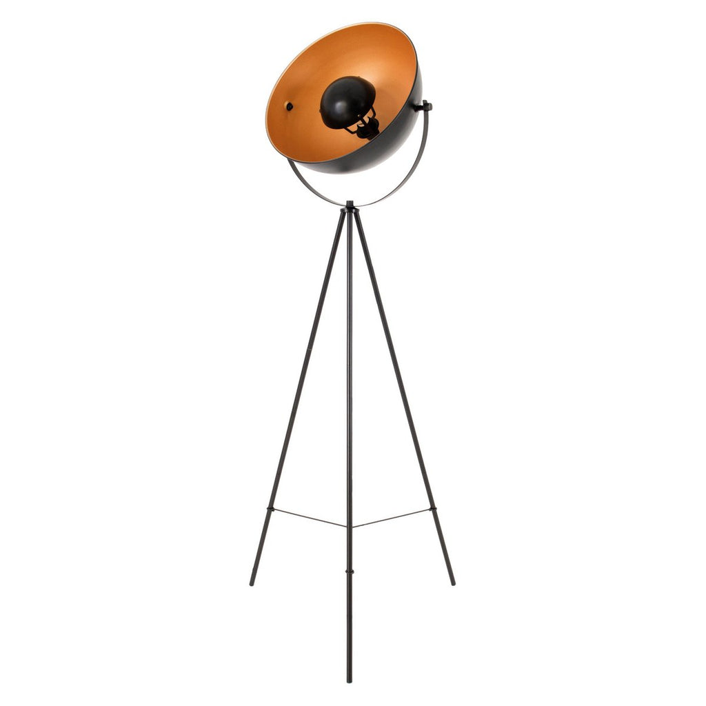 Bernice Black & Gold Tripod Floor Lamp