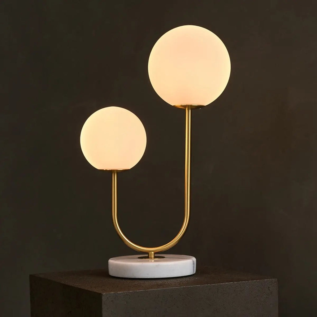 Giorgia twin lamp full product view on white background