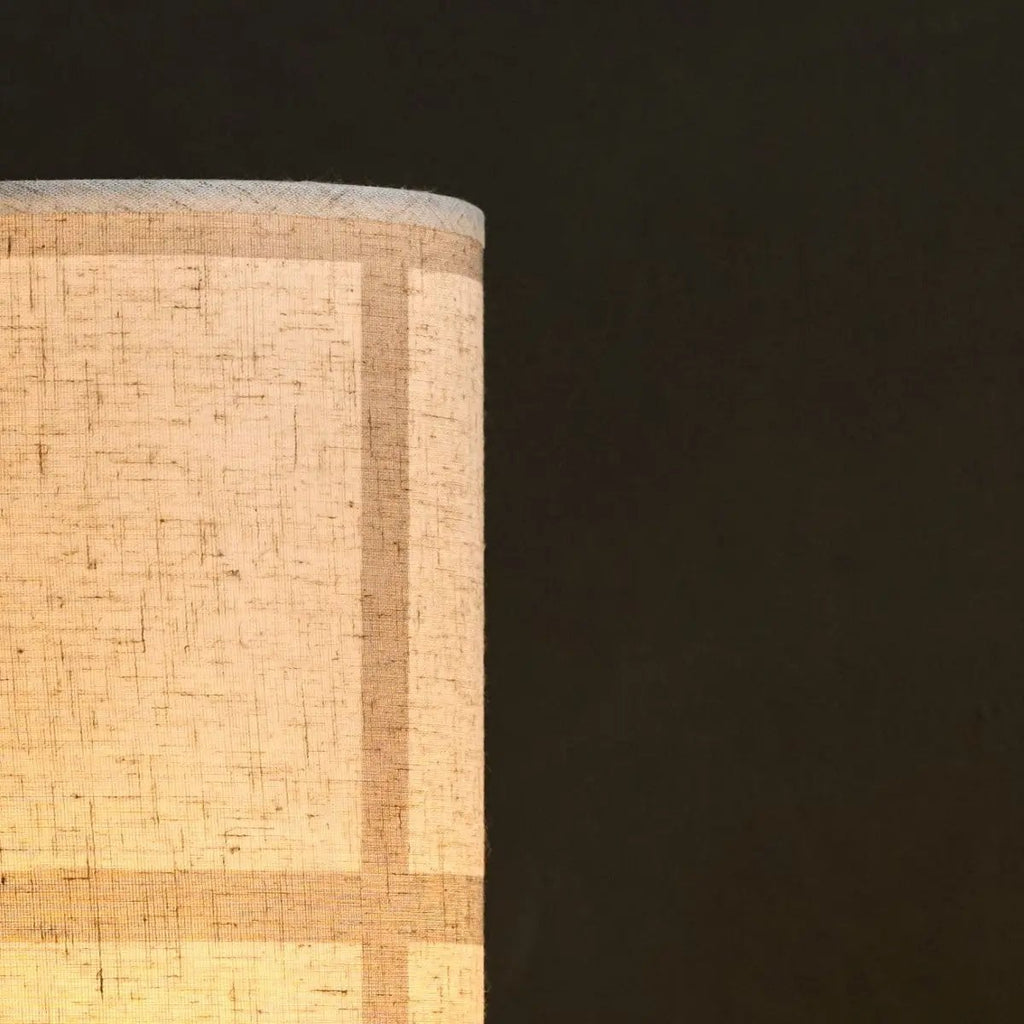 Sakura corded table lamp overhead view showing shade proportions