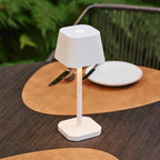 Ava rechargeable table lamp warm ambient glow close-up