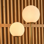 Giorgia gold twin lamp in dining room statement setting