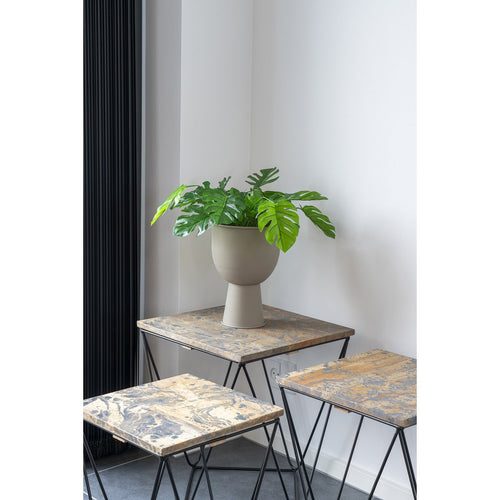 Amalfi Sand Steel Plant Pot