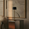 David Black & Gold Rechargeable Table Lamp 2-in-1