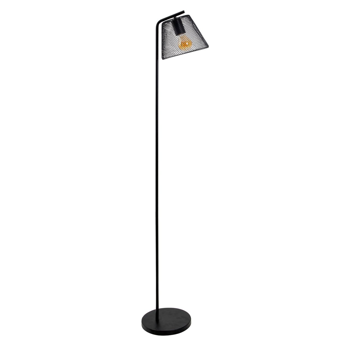 Korie Black Wire Mesh Floor Lamp
