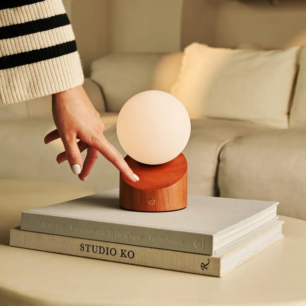 Morris cordless lamp USB-C charging detail
