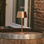 Ava cordless lamp on dining table in ambient light mode
