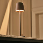 Jasper Mocha Brown Metal Cordless Rechargeable Table Lamp