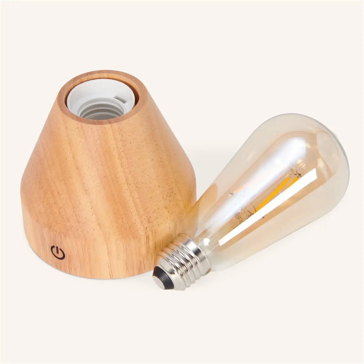 Zavi rechargeable compact lamp on desk surface