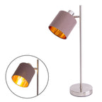 Maron Taupe & Nickel Table Lamp