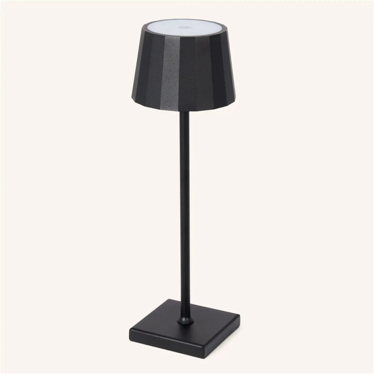 William metal lamp on outdoor covered terrace