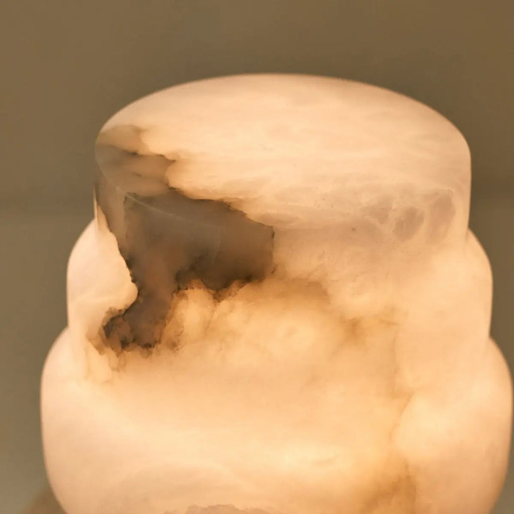 Alessandra corded lamp full product view on white background