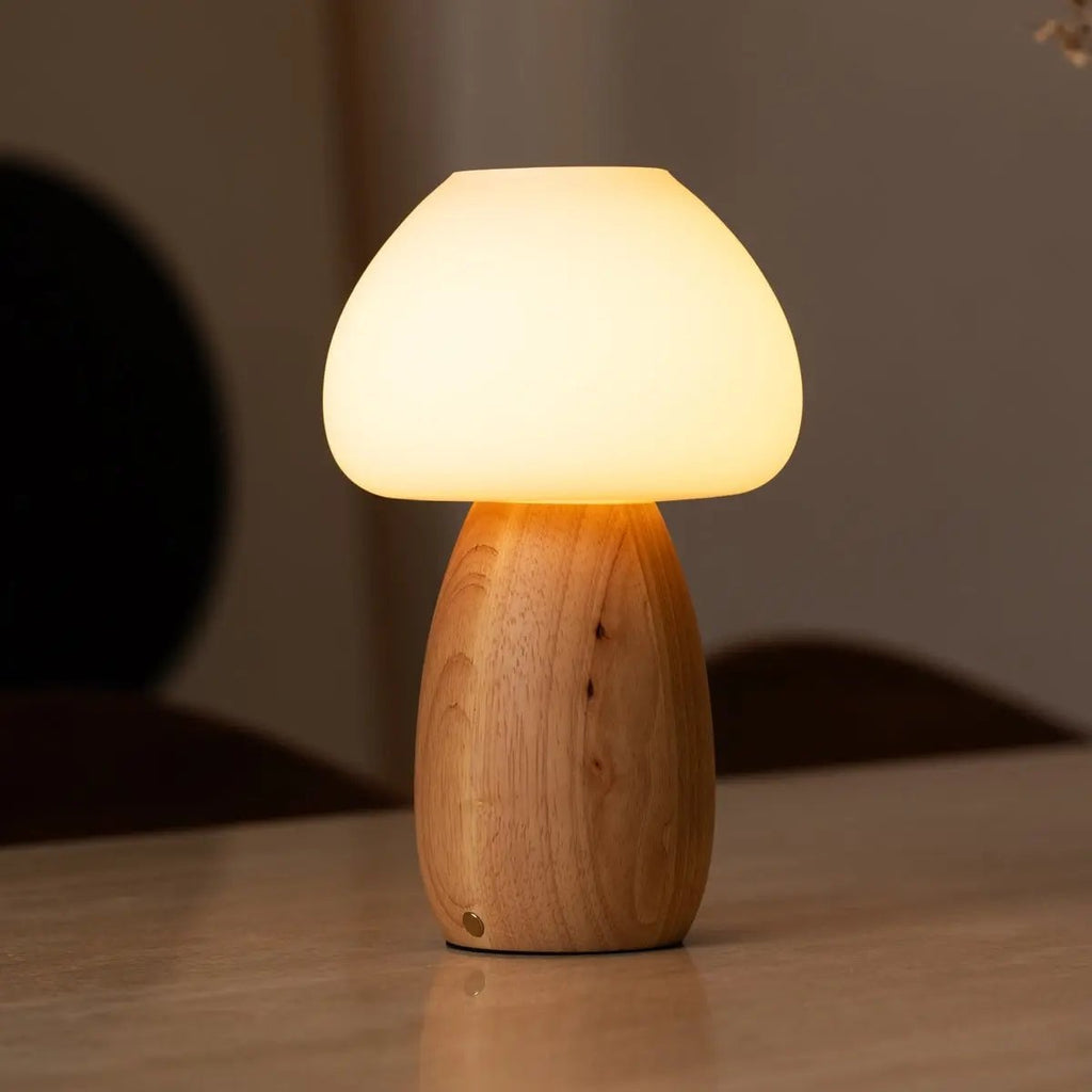 Beer cordless table lamp overhead view