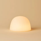 Etienne Light Brown Wood & Glass Cordless Table Lamp