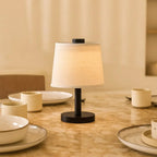 Rover cordless table lamp full product view on white background