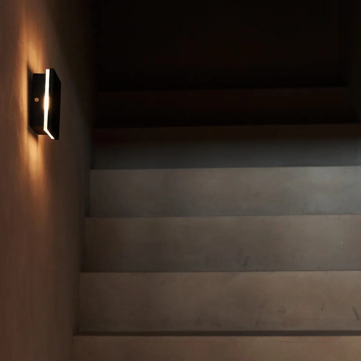 Lane Black Rubberwood Cordless Rechargeable Wall Lamp