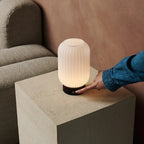 Lilly wood lamp in Scandinavian interior styling