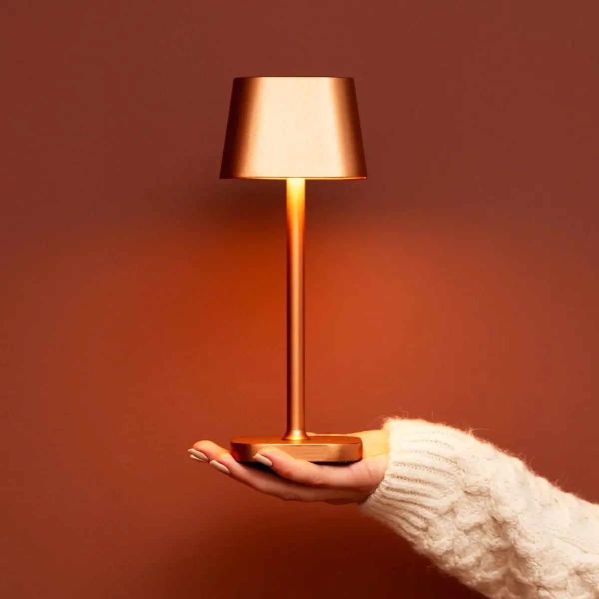 Ava cordless lamp in bedroom bedside setting