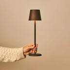 Jasper Mocha Brown Metal Cordless Rechargeable Table Lamp
