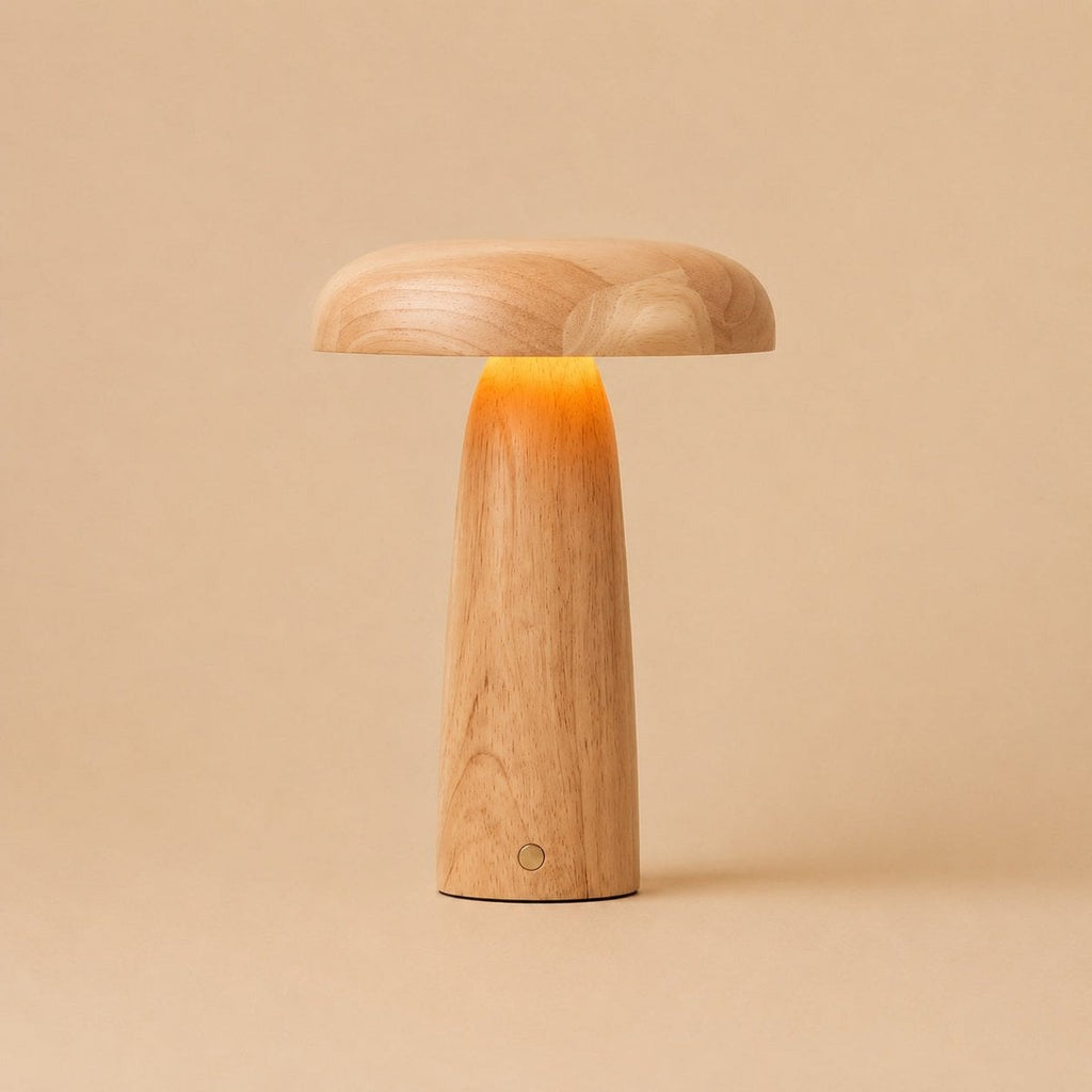 Lennart Light Brown Wood Cordless Table Lamp