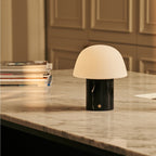 Maes Nero Marquina Marble Rechargeable Table Lamp