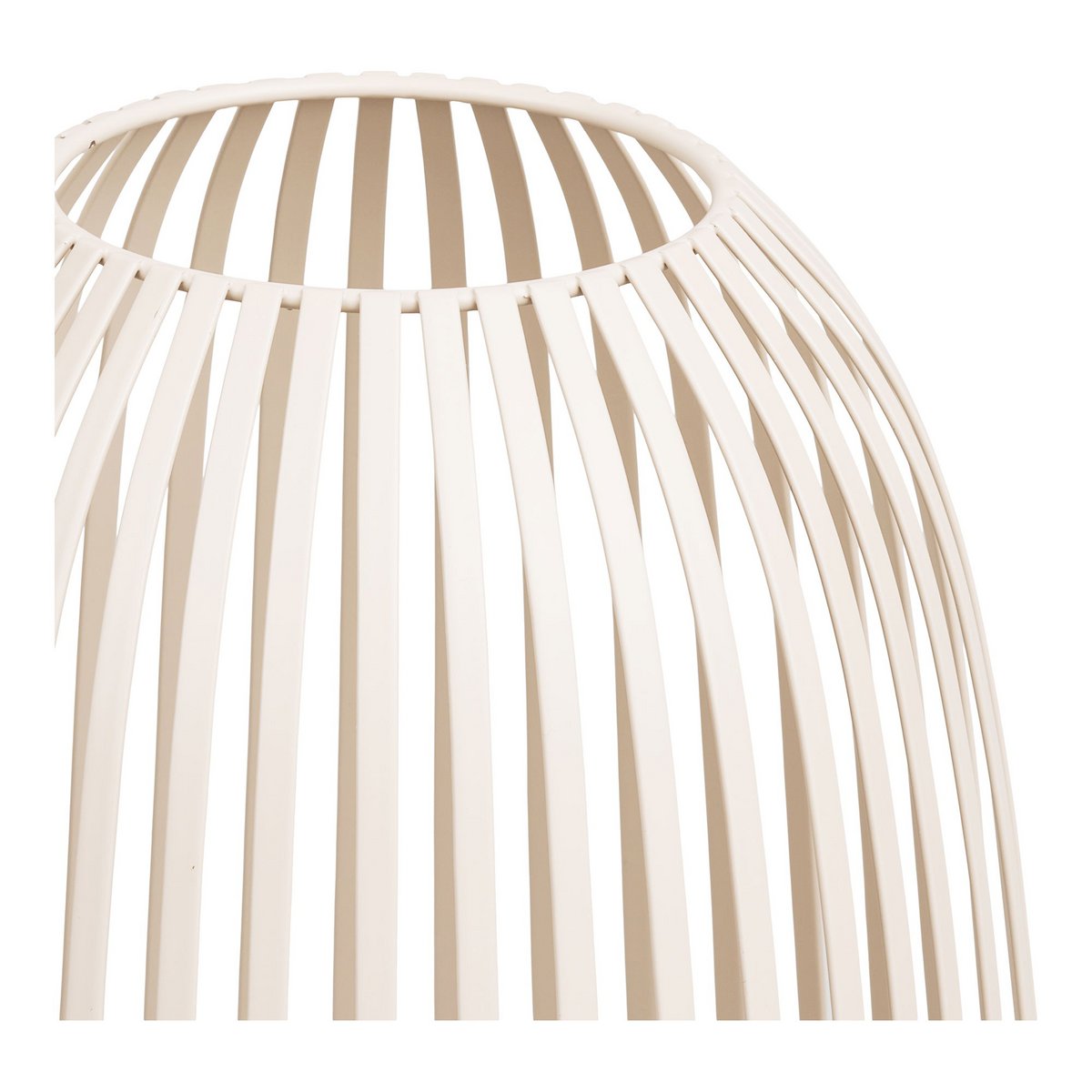 Stoense Beige Metal Open Cage Lantern