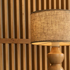 Oliver corded lamp detail of fabric cord retro charm
