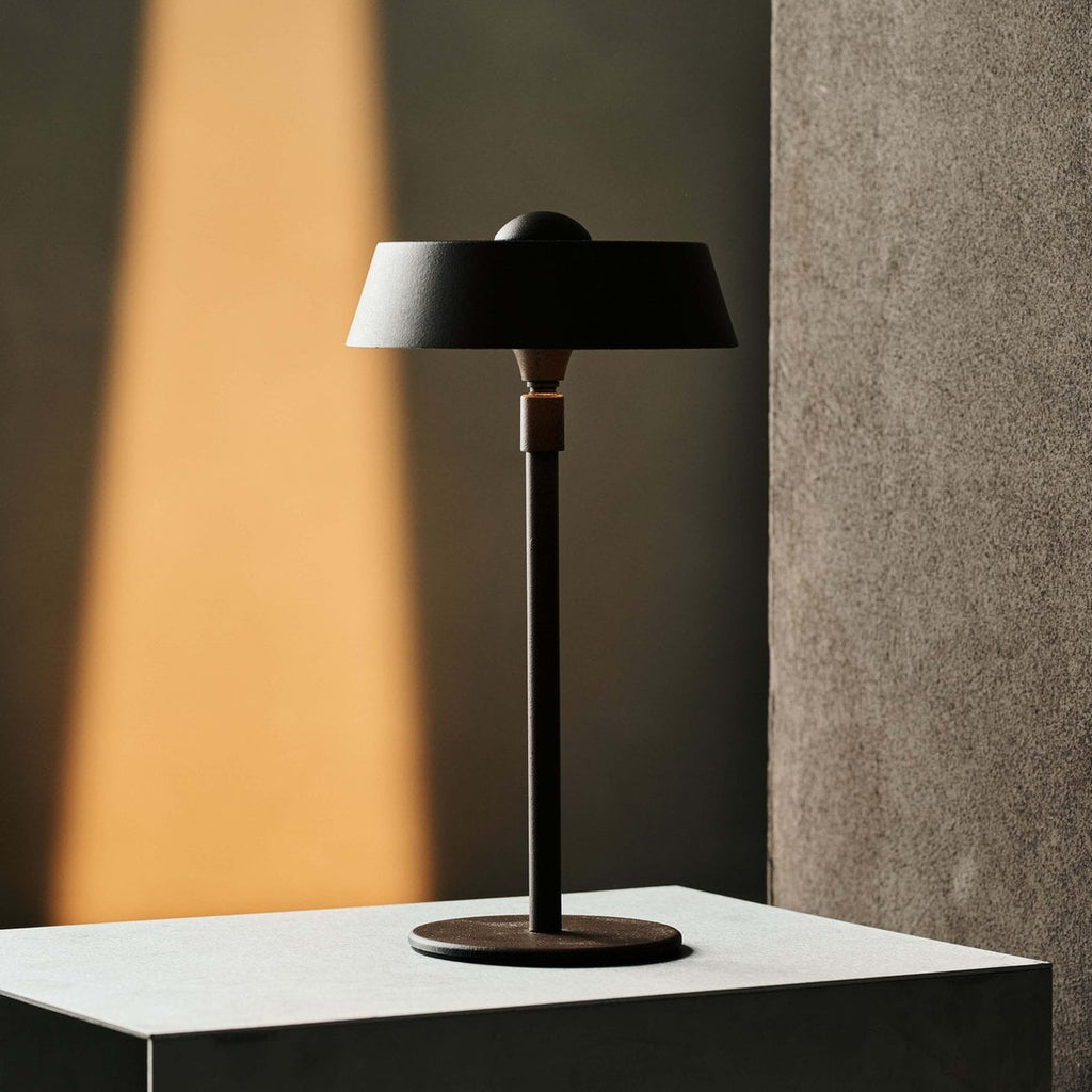 Luca Mocha Brown Metal Cordless Table Lamp