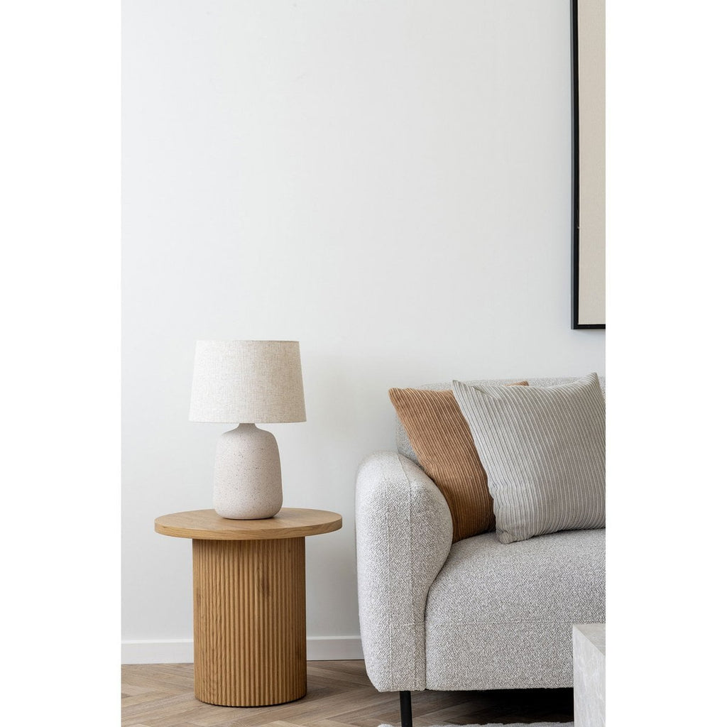 Tavira corded lamp warm soft ambient glow in bedroom
