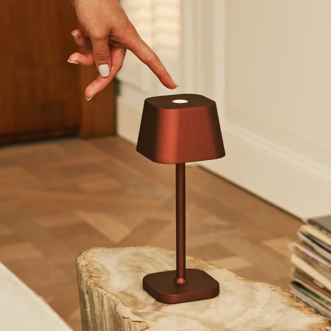 Ava Bronze Metal Rechargeable Touch Table Lamp