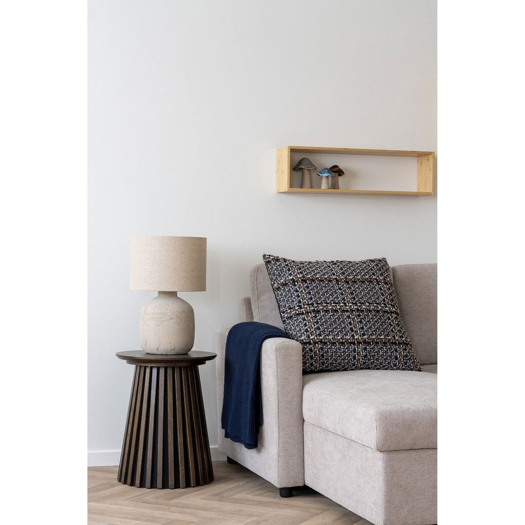Solea light brown beige ceramic corded table lamp