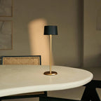 David Black & Gold Rechargeable Table Lamp 2-in-1
