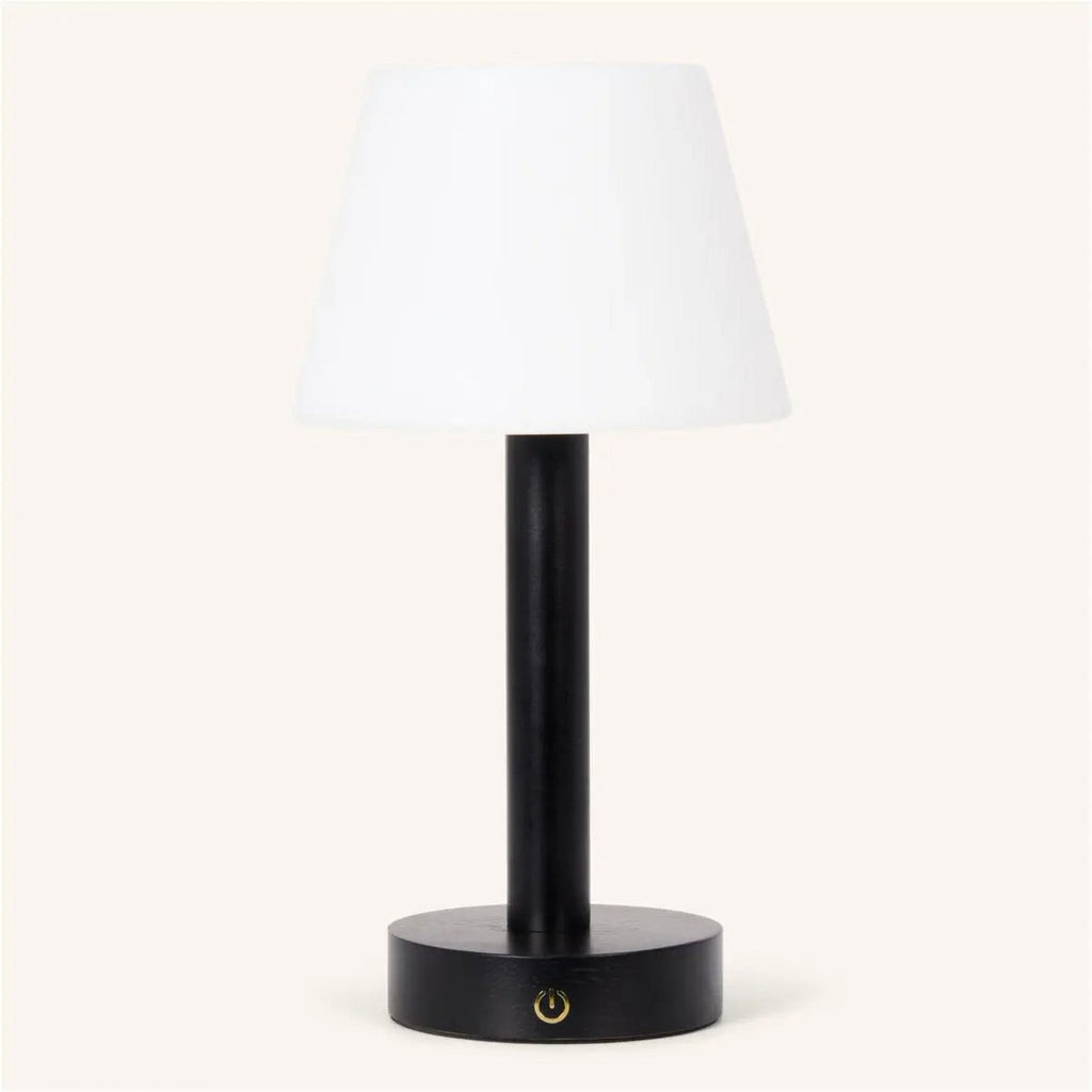 Zoe rechargeable cordless lamp on dining surface