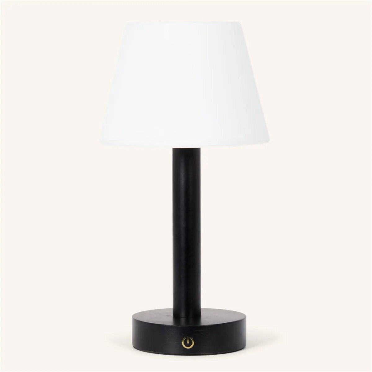 Zoe rechargeable cordless lamp on dining surface
