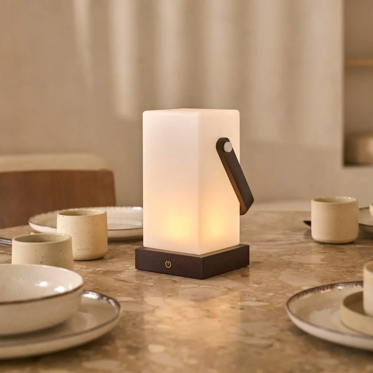 Harper portable lamp USB-C charging detail