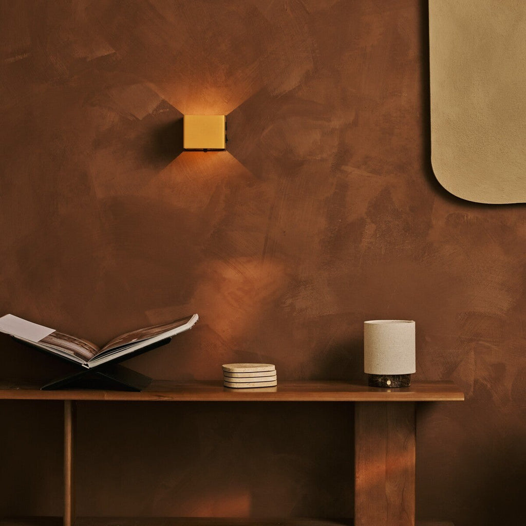 Tess Ocher Yellow Metal Cordless Wall Lamp