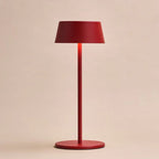 Hugo Berry Red Metal Rechargeable Touch Table Lamp