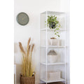 Liora white and green ceramic rounded vase