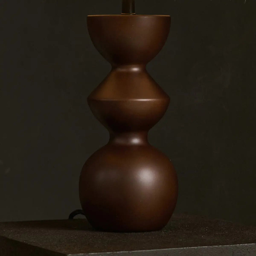 Kai corded table lamp full view in living room setting