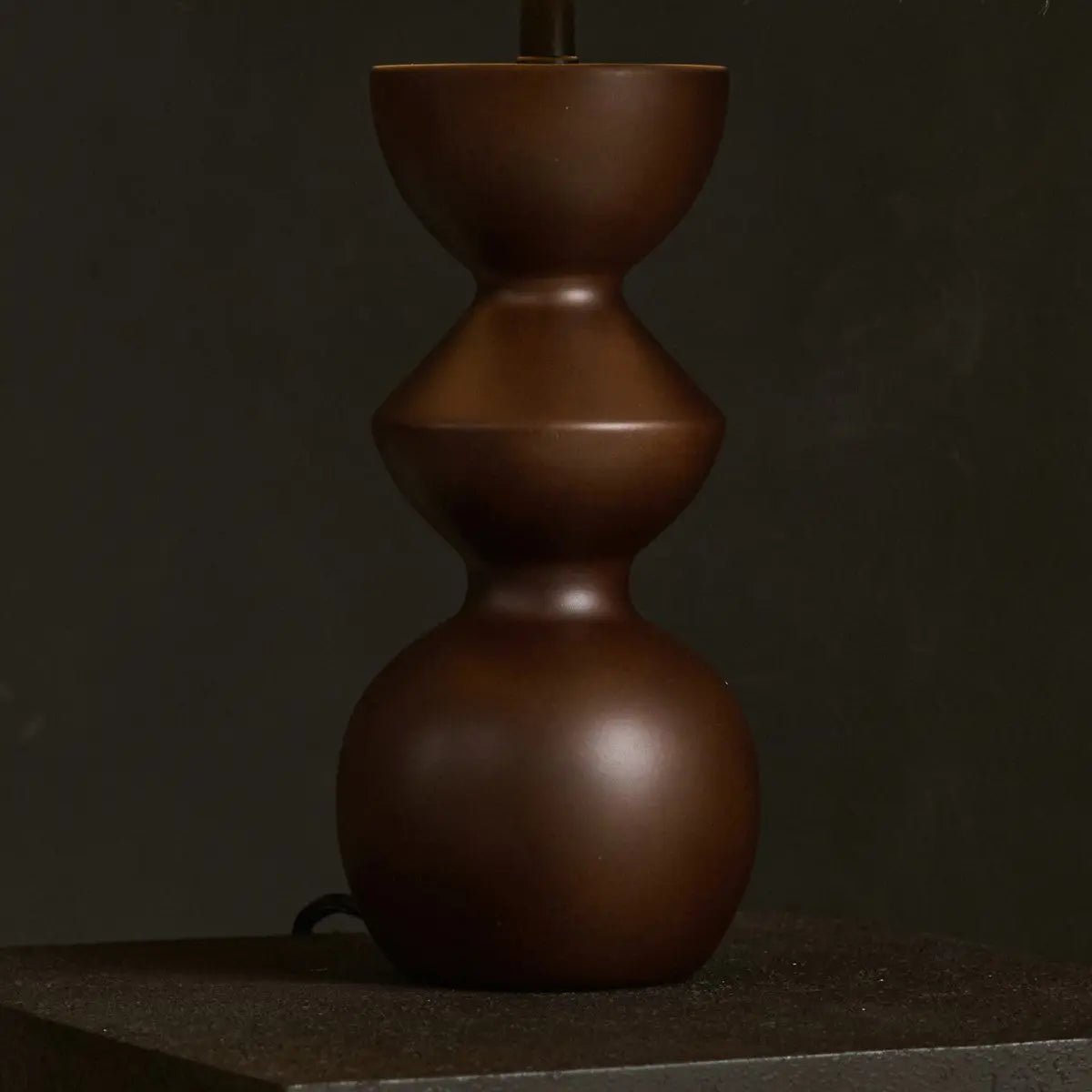Kai corded table lamp full view in living room setting