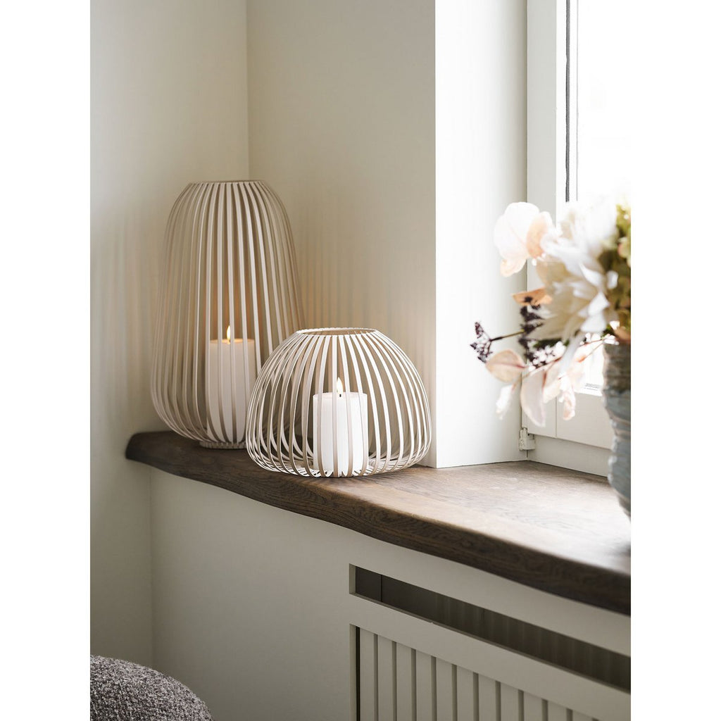 Stoense Beige Metal Open Cage Lantern