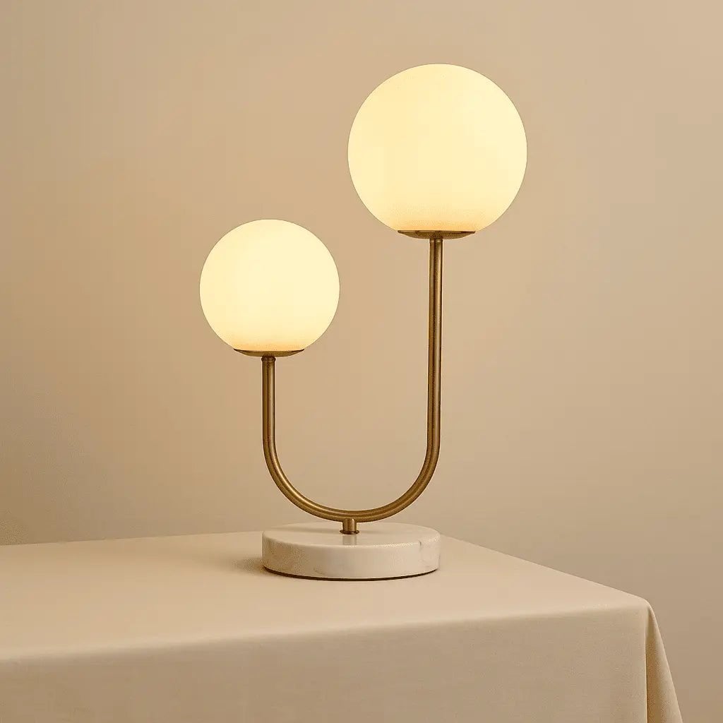 Giorgia marble lamp in Scandinavian minimalist interior