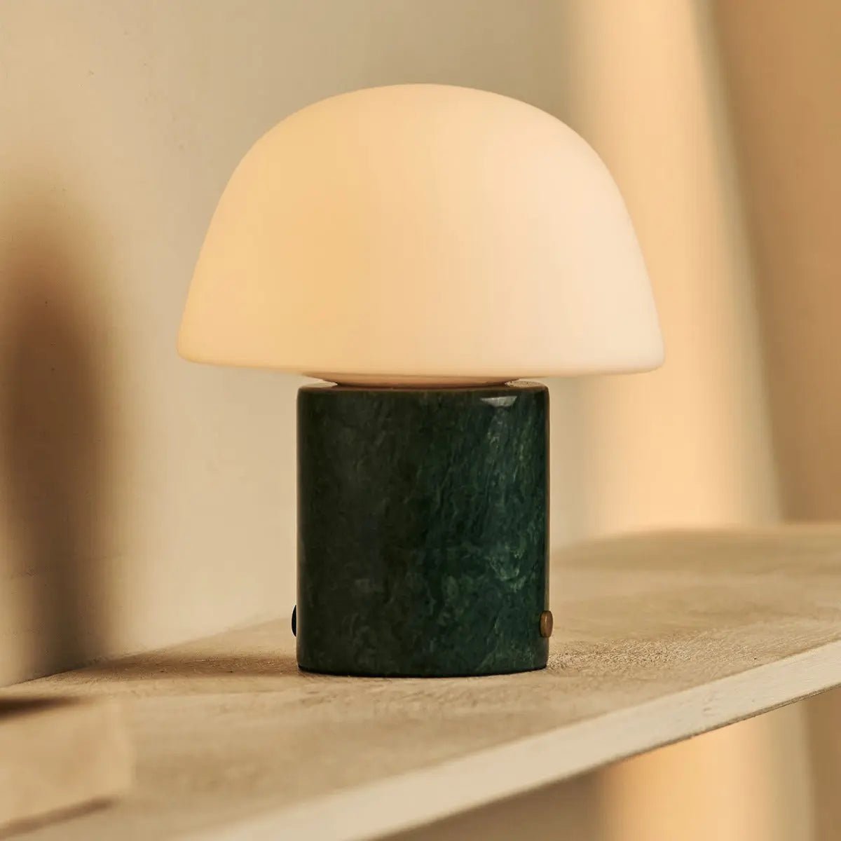 Maes cordless lamp in bedroom bedside setting
