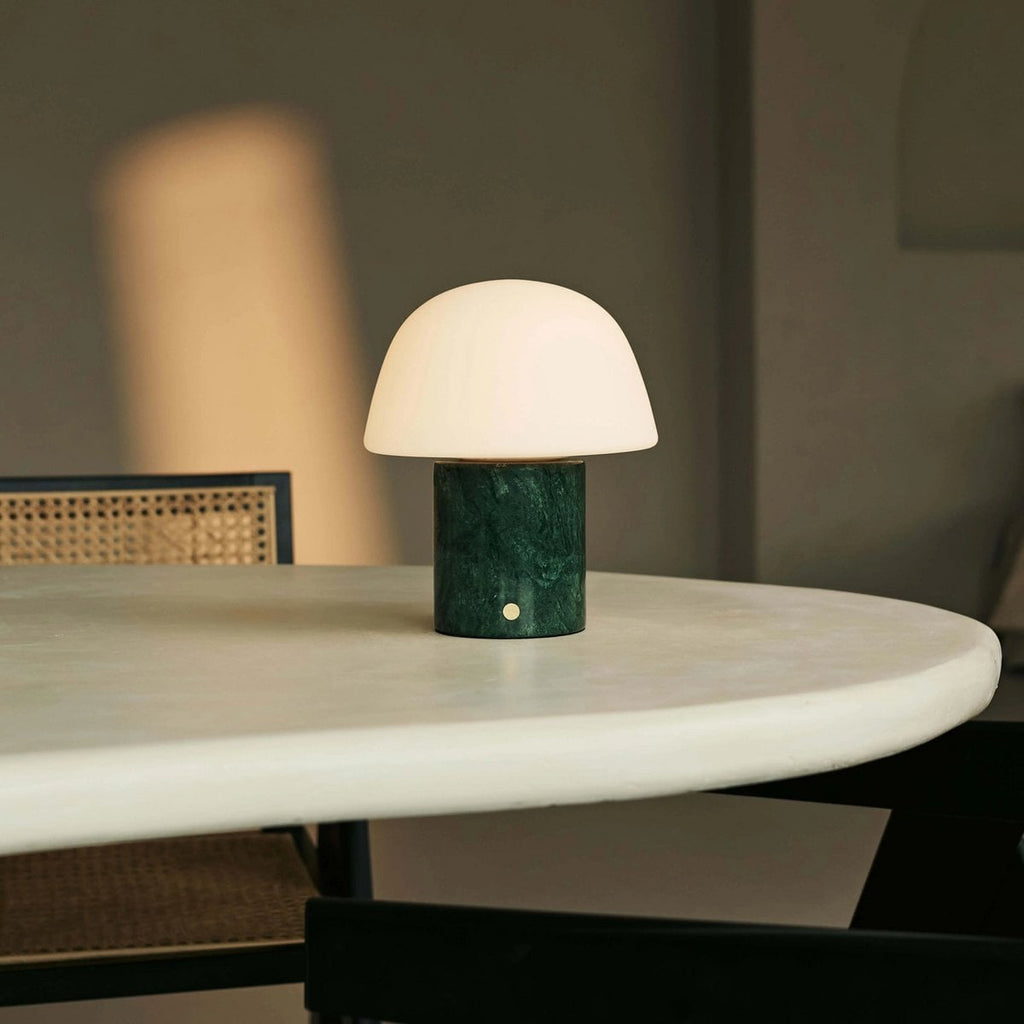 Maes marble lamp full product view on white background