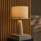 Charlotte marble lamp close-up of dense glossy texture