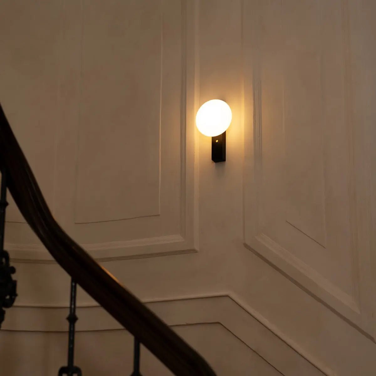 Matthew Black Wood Cordless Wall Lamp