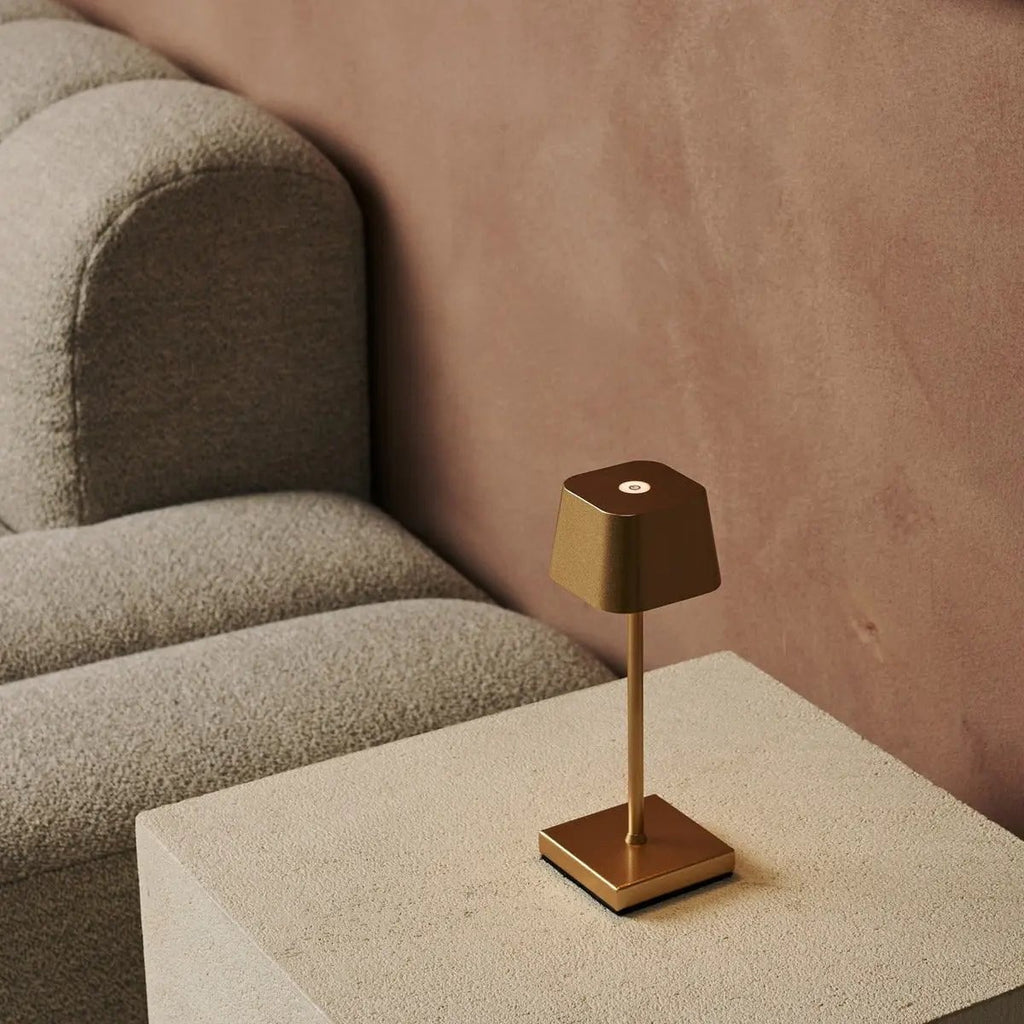Sarphati lamp top view showing touch-dim sensor