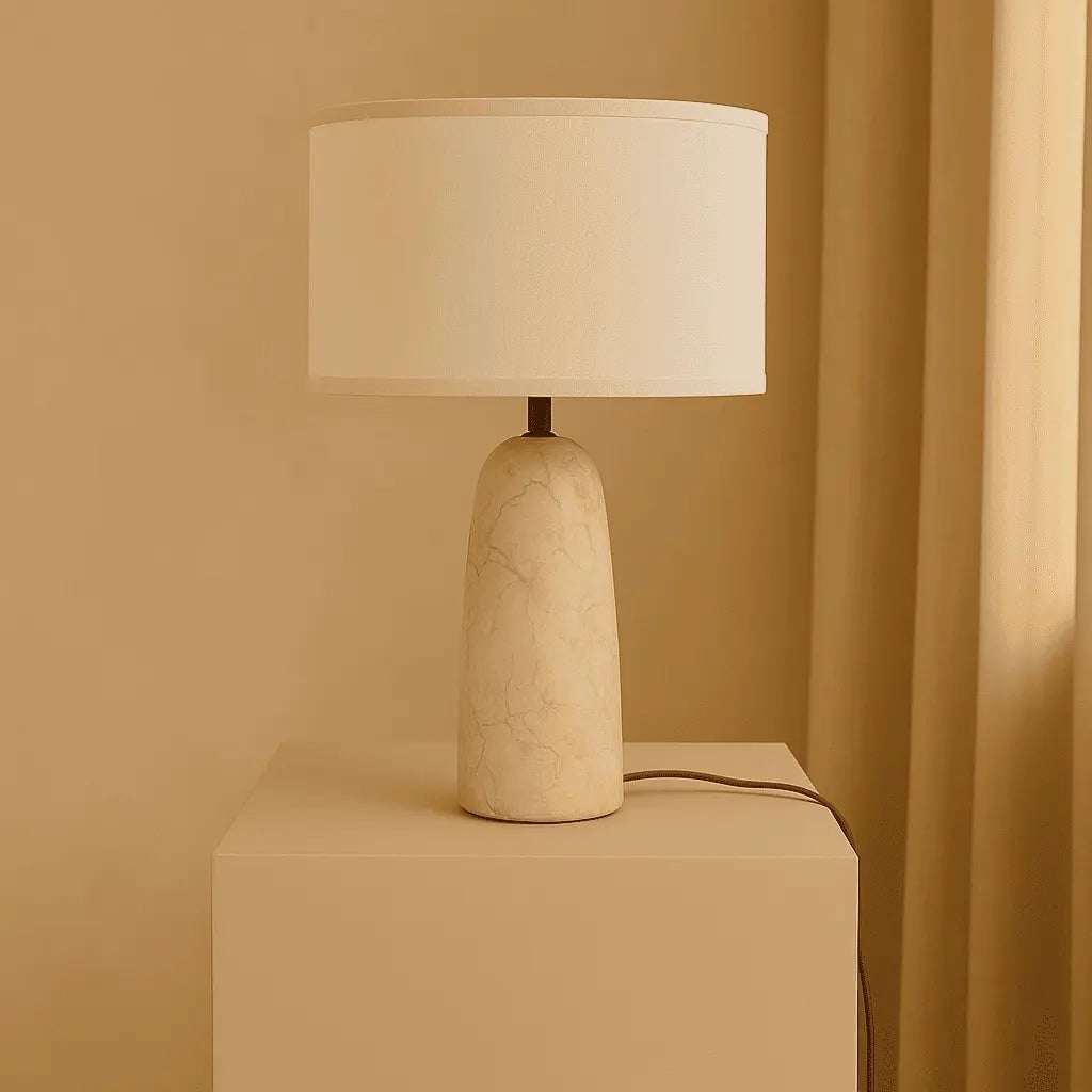 Charlotte statement lamp warm ambient glow close-up
