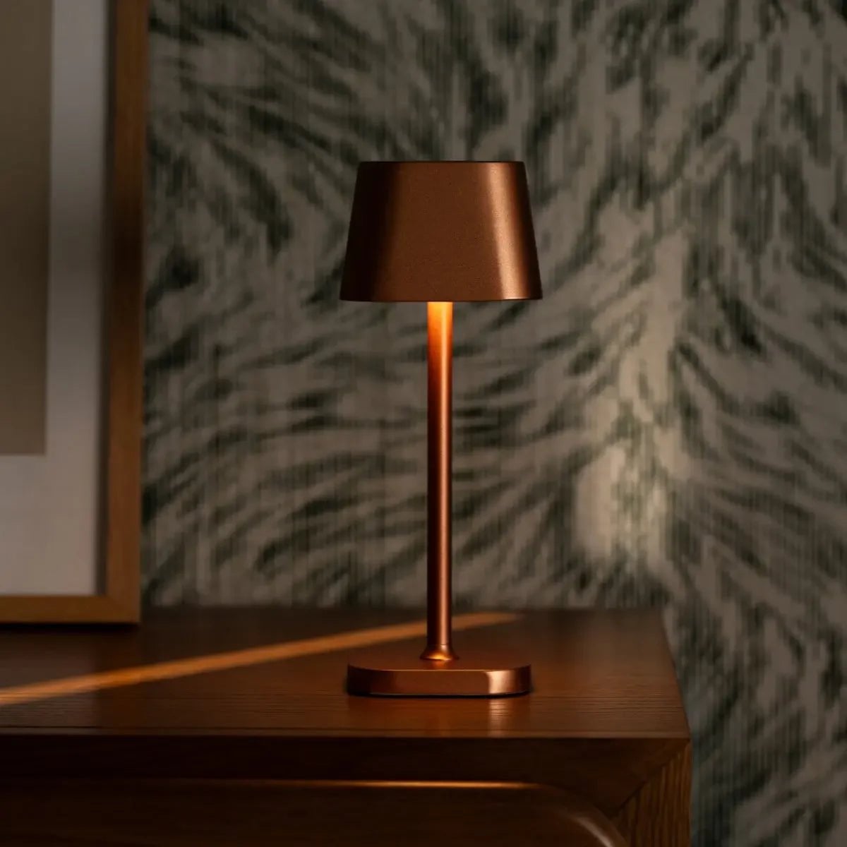 Ava rechargeable table lamp candlelight mode warm glow