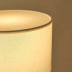 Isla cotton shade lamp overhead view showing proportions
